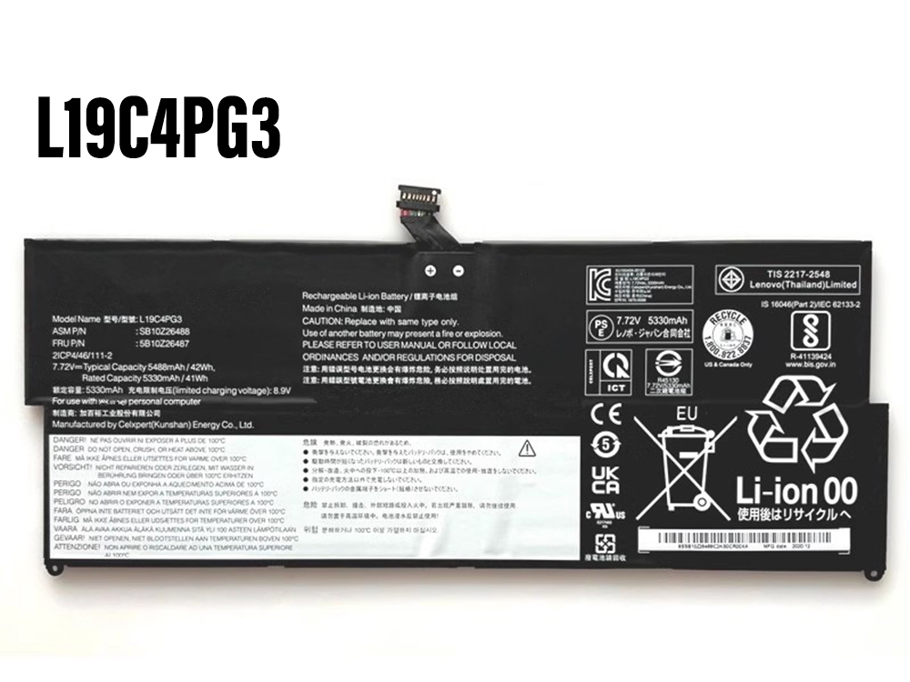 Lenovo L19C4PG3 Laptop akku
