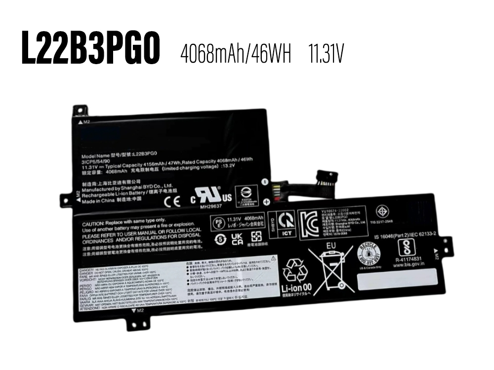 Lenovo L22B3PG0 Laptop akku