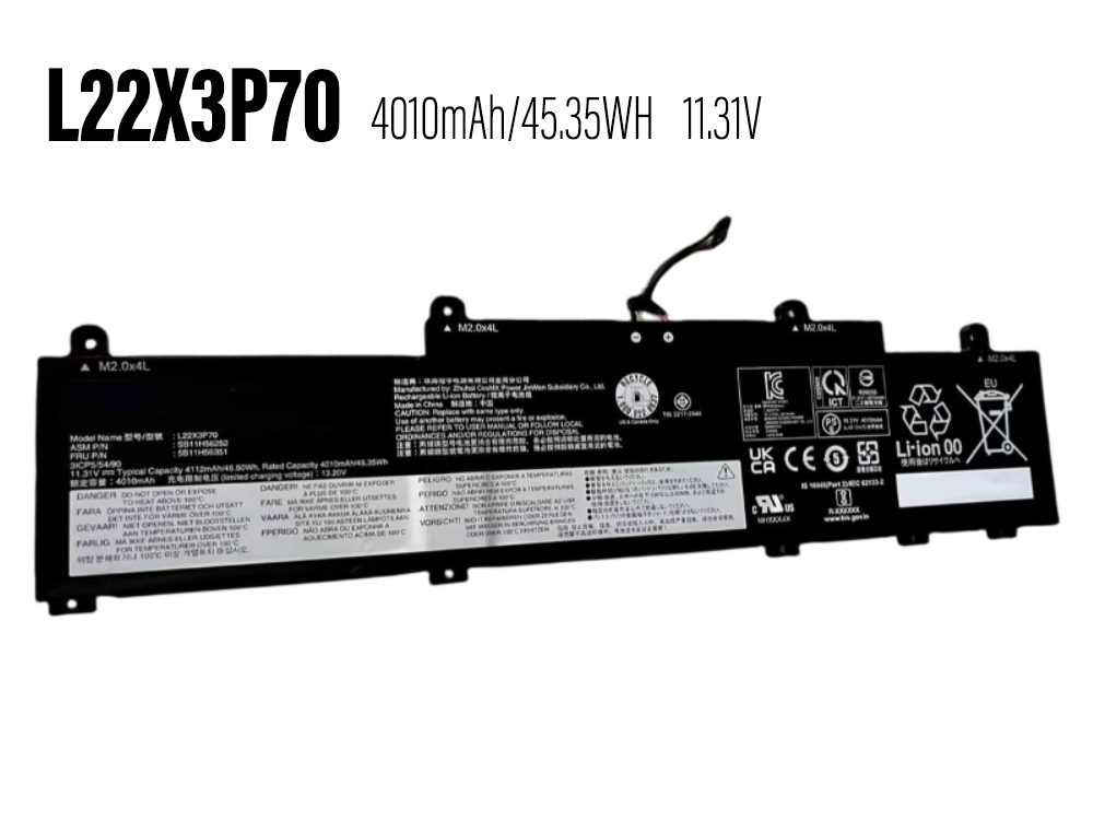 Lenovo L22X3P70 Laptop akku