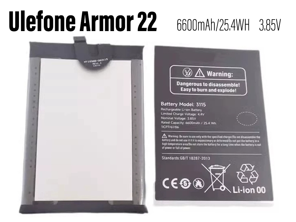 Ulefone Ulefone-Armor-22 Handy-Akkus